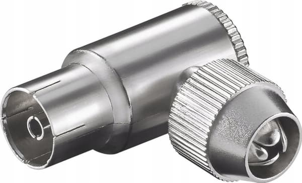 Goobay 11488, IEC, IEC, Hunkjønn, 90°, Metall, 8,8 mm