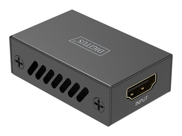 Digitus HDMI Repeater, 8K/60Hz, 7680 x 4320 pixels, AV repeater, 13 m, Wired, Black