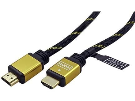 ROLINE 11.04.5503, 3 m, HDMI Type A (Standard), HDMI Type A (Standard), Svart, Gull
