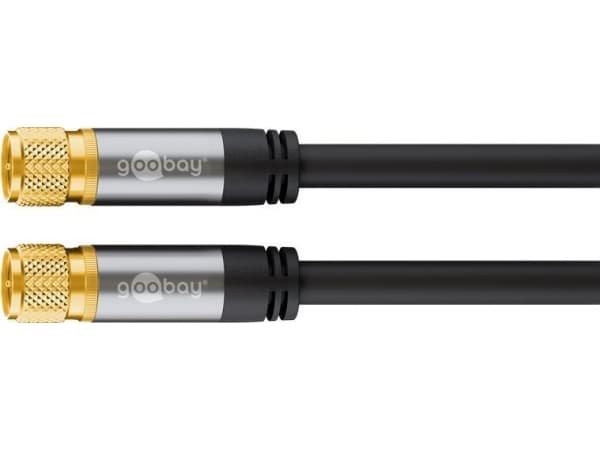 Goobay antennekabel (F) 2m svart (JAB-4411053)