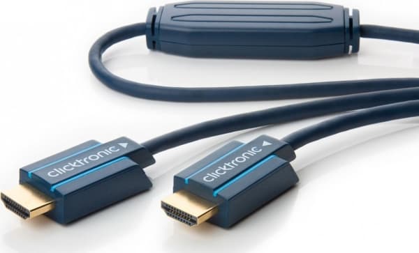 Clicktronic HDMI - HDMI-kabel 25m marineblå (RB70088)