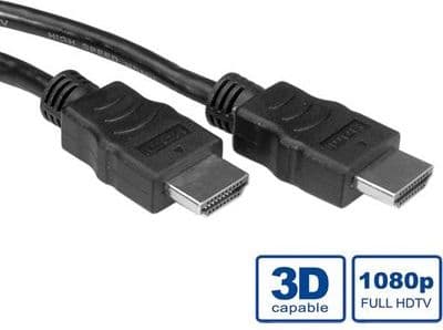 Value 11.99.5544, 7,5 m, HDMI-tyyppi A (vakio), HDMI-tyyppi A (vakio), 1920 x 1080 pikseliä, 3D, Musta