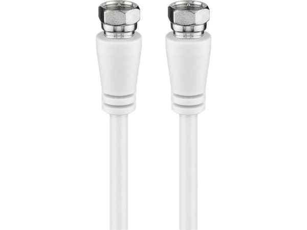 Kabel Goobay Antenowy (F) 5m biały (JAB-4410968)