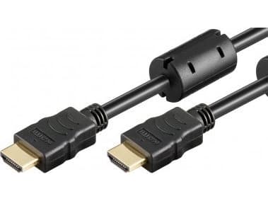 Goobay-kabel høyhastighets HDMI-kabel med Ethernet (ferritt) - kabellengde 1,5 m