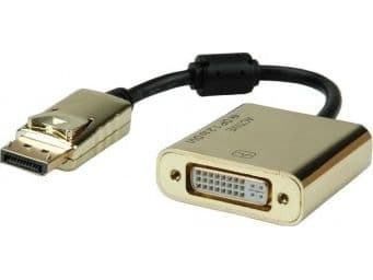 Adapter USB Roline ROLINE Kabeladapter GOLD, DP-DVI, M/F, v1.2
