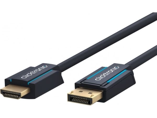 ClickTronic 44923, 1 m, DisplayPort, HDMI Type A (standard), 10,2 Gbit/s, sortering