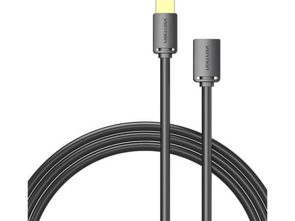 Ventilasjonskabel HDMI-A hann til HDMI-A hunn 4K HD PVC 3m Ventilasjonskabel AHCBI (svart)