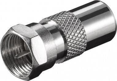 Goobay 11625, F-type, F-type, IEC, Hankjønn, Hankjønn, 1,08 cm