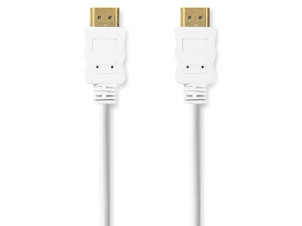 Nedis CVGB34000WT20, 2 m, HDMI typ A (standard), HDMI typ A (standard), Audio Return Channel (ARC), Hvid