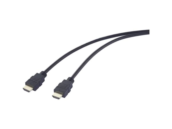 SpeaKa Professional HDMI Tilslutningskabel HDMI-A-stik, HDMI-A-stik 5.00 m Sort SP-12816088 4K UHD HDMI-kabel