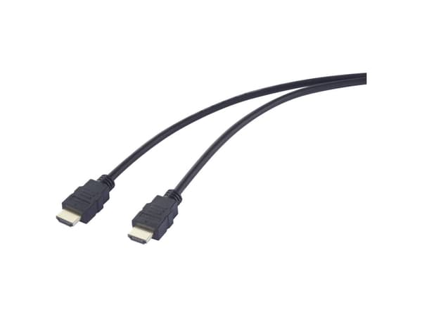 SpeaKa Professional HDMI Tilslutningskabel HDMI-A-stik, HDMI-A-stik 3.00 m Sort SP-12816084 4K UHD HDMI-kabel