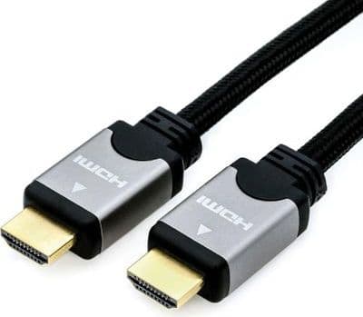 ROLINE 11.04.5853, 5 m, HDMI Type A (Standard), HDMI Type A (Standard), Sort, Sølv