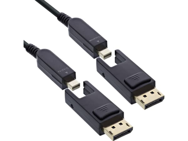 InLine 17240O, 40 m, Mini DisplayPort / DisplayPort, Mini DisplayPort / DisplayPort, Hankoppling, Hankoppling, 7680 x 4320 pixlar
