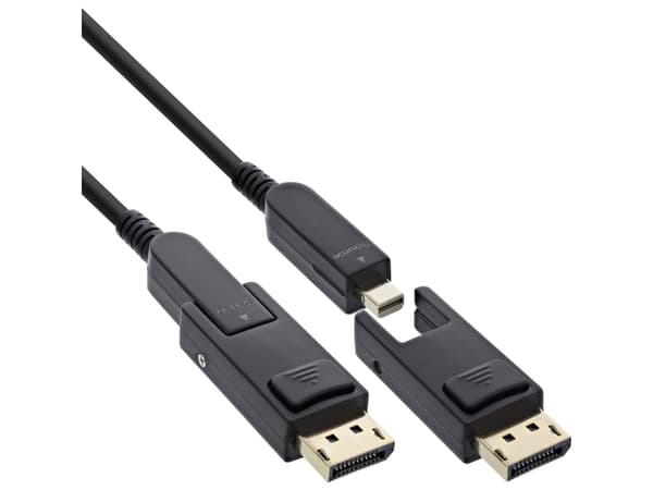 InLine 17240O, 40 m, Mini DisplayPort / DisplayPort, Mini DisplayPort / DisplayPort, Hankoppling, Hankoppling, 7680 x 4320 pixlar