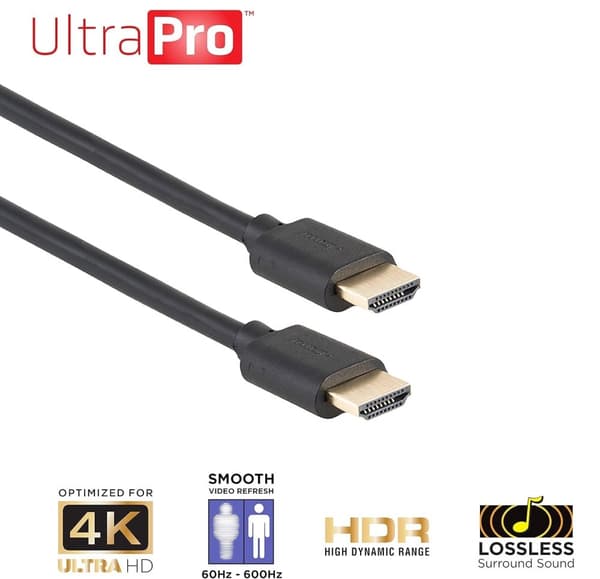 HDMI-kabel 4K 60Hz, HDMI 2.0, svart, 1 m