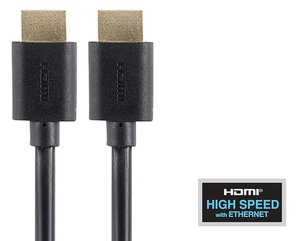 HDMI-kabel 4K 60Hz, HDMI 2.0, svart, 1 m