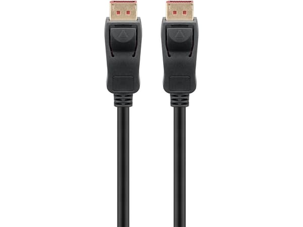 Goobay 74759, 1 m, DisplayPort, DisplayPort, Hankjønn, Hankjønn, 15360 x 8460 piksler