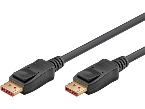Goobay 74759, 1 m, DisplayPort, DisplayPort, Hankjønn, Hankjønn, 15360 x 8460 piksler