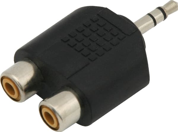 Blow 3412# Splitter 3,5 grader plug-2 rca stikkontakt