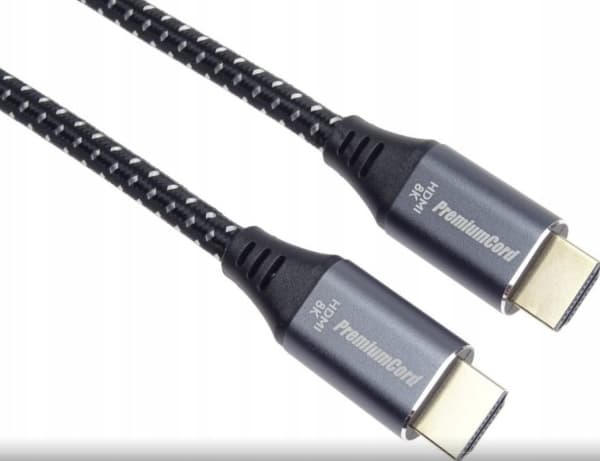 PREMIUMCORD Cable Ultra HDMI 2.1 High Speed + Ethernet kabelis 8K@60Hz, paauksuotos jungtys, 10m