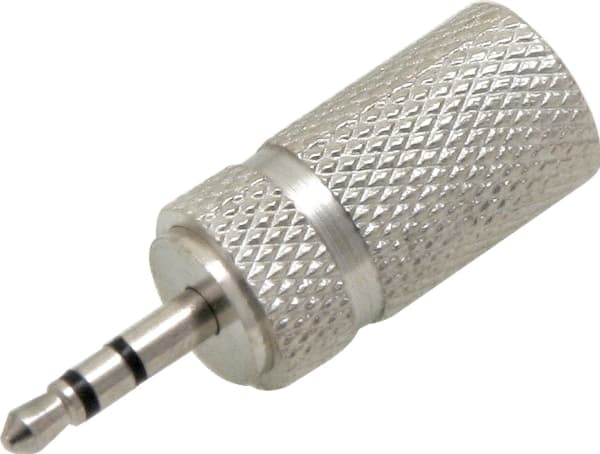 Jackadapter: 2,5 PLUG-3,5 STØTTE metall STEREO