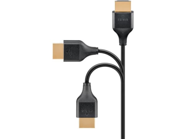 Goobay 75292, 0,5 m, HDMI Typ A (standard), HDMI Typ A (standard), 3D kompatibilitet, 18 Gbit/s, Svart