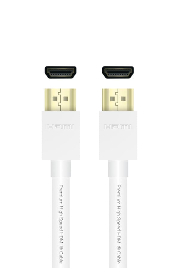 QNECT Premium højhastigheds-HDMI m/Eth 4K UHD 18GB, 2m, Vit
