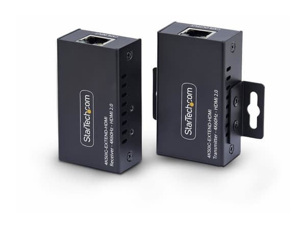 StarTech.com HDMI Extender Over CAT5e/6 Kit, 4K 60Hz, Up to 200ft (60m) - Video/lyd-forlenger - HDMI - over CAT 5/5e/6 - opp til 60 km