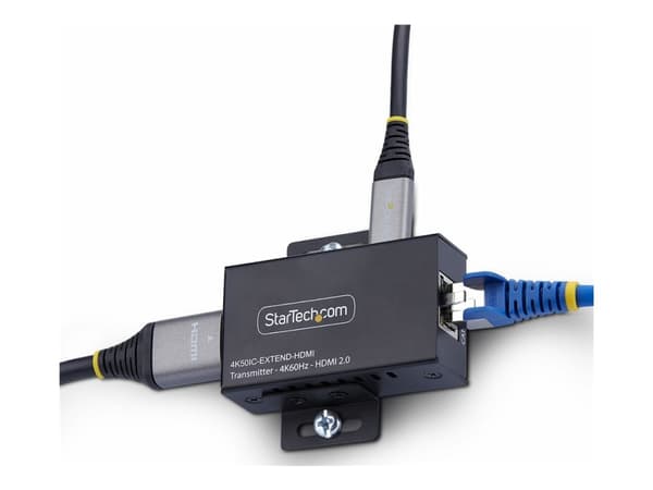 StarTech.com HDMI Extender Over CAT5e/6 Kit, 4K 60Hz, Up to 200ft (60m) - Video/lyd-forlenger - HDMI - over CAT 5/5e/6 - opp til 60 km