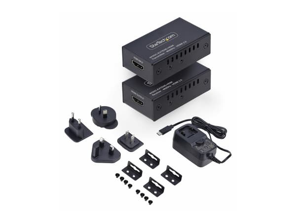 StarTech.com HDMI Extender Over CAT5e/6 Kit, 4K 60Hz, Up to 200ft (60m) - Video/lyd-forlenger - HDMI - over CAT 5/5e/6 - opp til 60 km