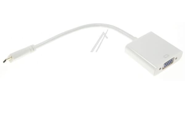 ADAPTER HDMI-MINI C HAN > VGA HUN, HVID (G230064) 10 cm