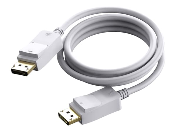 Vision - DisplayPort-kabel - DisplayPort (hann) til DisplayPort (hann) - DisplayPort 1.4 - 2 m - 8K 60Hz støtte - hvit