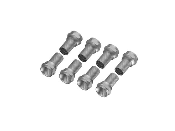 Hama 00305117, F-type, F-type, Hankjønn, 7 mm, 8 stykker