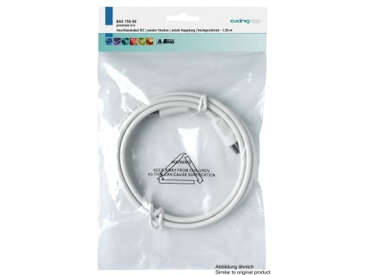 Axing BAK50090, 5 m, IEC, IEC, Hvit