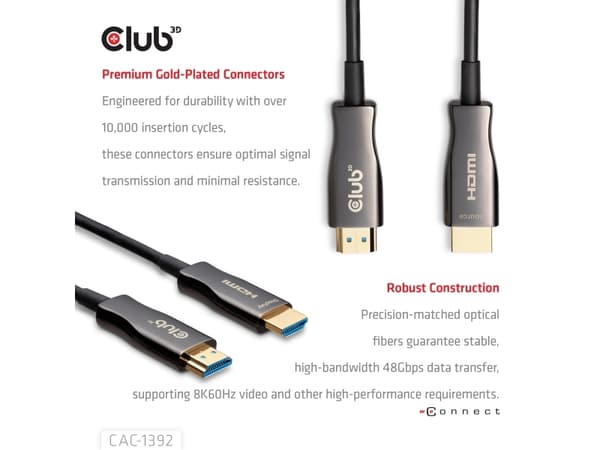 CLUB3D CAC-1392, 30 m, HDMI Type A (Standard), HDMI Type A (Standard)
