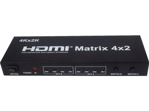 Kabel PremiumCord PremiumCord HDMI matrisebryter 4:2, med lyd, oppløsning 4Kx2K