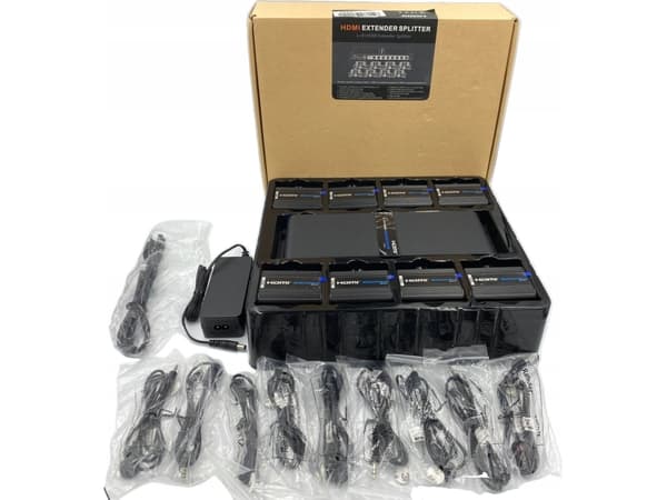 PremiumCord PremiumCord HDMI 1-8 splitter+förlängare po CAT6/6a/7, FULL HD, 3D