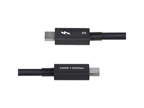 StarTech.com 50 cm Thunderbolt 5-kabel, 80 Gbps/Upp till 120 Gbps, 240 W PD, 8K 60 Hz, certifierad Thunderbolt-kabel - kompatibel med Thunderbolt 4/U