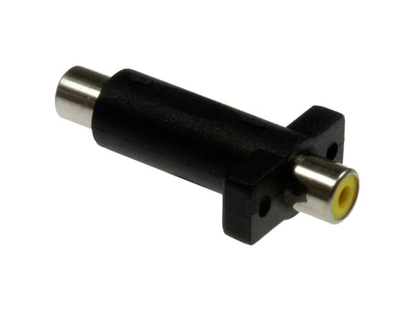 Lyndahl Phono AV Adapter [1x Cinch-bøsning - 1x Cinch-bøsning] Sort/gul