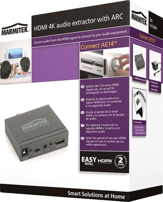 HDMI-omvandlare - Marmitek - Connect AE14 - Svart - Enkel konvertering - Optimal kvalitet
