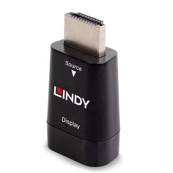 Lindy - Video / Audio Adapter - HDMI / VGA - HDMI 19-pin (M) - HD-15 (F) (38194)
