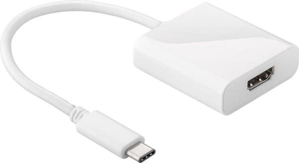 Goobay USB-C/HDMI Hvid Hvid