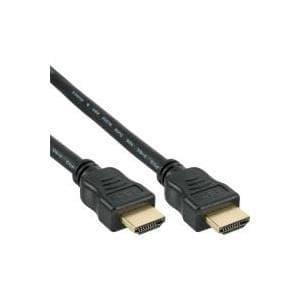 InLine højhastigheds HDMI-kabel med Ethernet - Video/lyd/netværkskabel - HDMI - HDMI 19-pin (M) - HDMI 19-pin (M) - 5,0 m - STP kabel - Sort (17005P)
