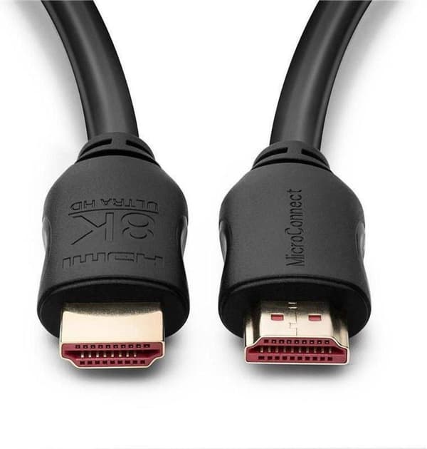 8k hdmi kabel - hdmi 2.1- 8k - 8k hdmi kabel - 1 meter - Sort - Microconnect
