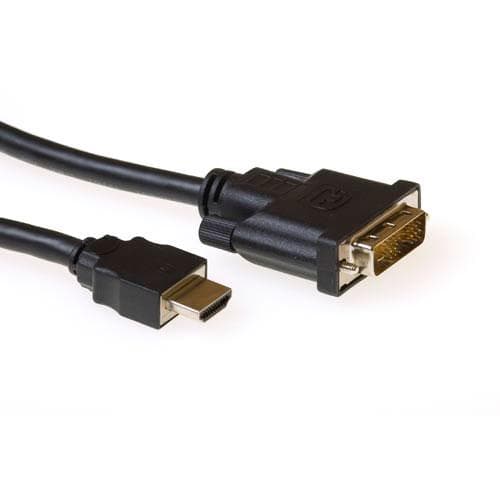 Intronics - HDMI til DVI-D kabel - 2 m - Sort