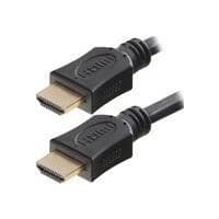 Helos - HDMI kabel med Ethernet - HDMI han til HDMI han - 1 m - Sort