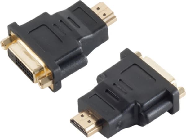 S-Conn HDMI - DVI-D - HDMI - DVI-D - Han/hun - Guld - Sort - 8,16 Gbps (CO 77400)
