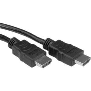 VÆRDI - Video/lyd/netværkskabel - HDMI - HDMI 19-pin (M) - HDMI 19-pin (M) - 1 m - skærmet - sort (11.99.5731)