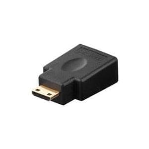 Wentronic goobay - HDMI-adapter - HDMI, type A 19-pin (F) - mini HDMI, type C (M) - sort