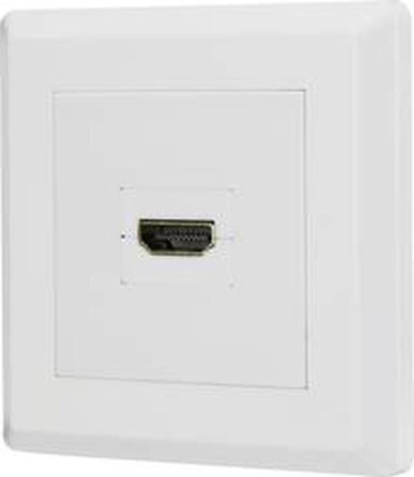 Renkforce RF-4724906 HDMI-adapter [1x HDMI-uttag - 1x HDMI-uttag] Vitguldpläterade kontaktkontakter